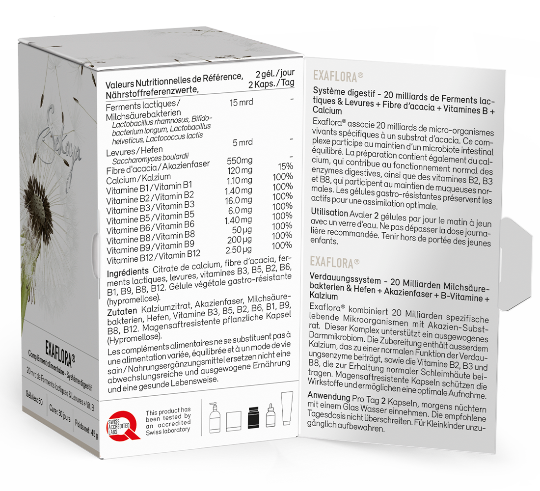 Exaflora® 60 gélules - Probiotiques naturels | Sekoya